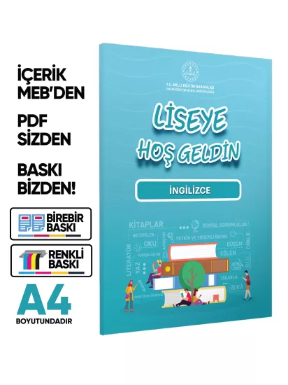 2027 MEBİ 11.Sınıf Maarif Modeli Yeni Müfredat LİSEYE HOŞGELDİN İngilizce Kitabı BASKI ÜCRETİ