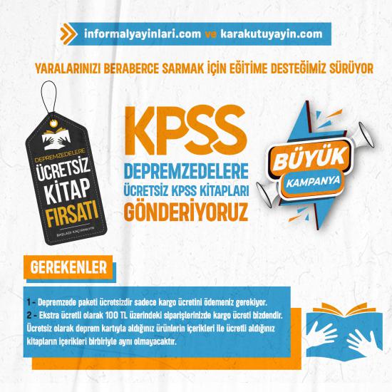 İnformal KPSS Afetzede Yardım PAKETİ