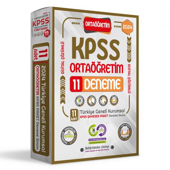 2024 KPSS Ortaöğretim GY- GK Türkiye Geneli Kurumsal 11’li Dijital Çözümlü Paket Deneme