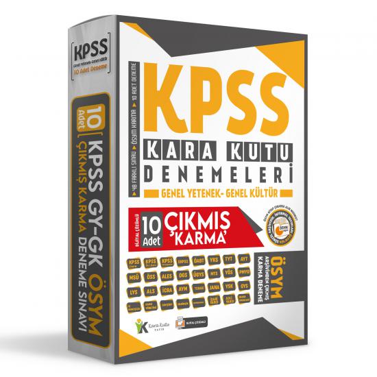 2024 KPSS ÖSYM Çıkmış Karma Karakutu Genel Kültür Genel Yetenek 10lu Dijital Çözümlü Deneme