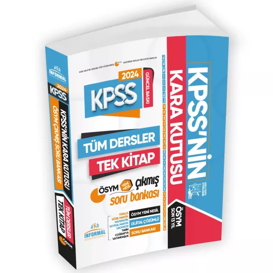 KPSSnin Kara Kutusu TÜM DERSLER TEK KİTAP Genel Yetenek Genel Kültür Konu Konu Soru Bankası