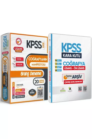 Kpss Coğrafyanın Kara Kutusu Soru Bankası Coğrafyanın Manifestosu Çözümlü Branş Deneme 2li Set