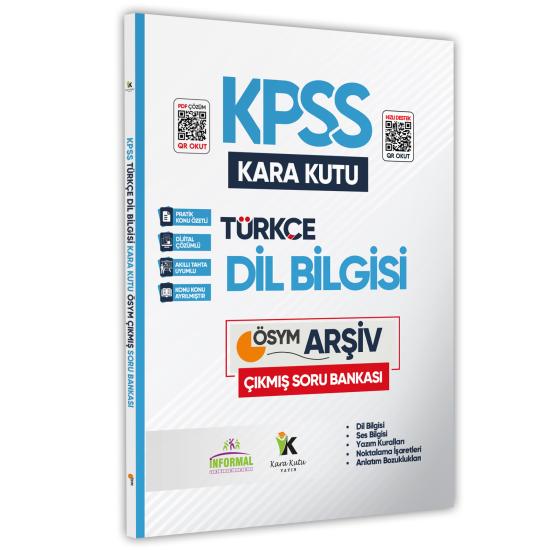 KPSS Türkçenin Kara Kutusu DİL BİLGİSİ Konu Özetli Dijital Çözümlü ÖSYM Çıkmış Soru Bankası
