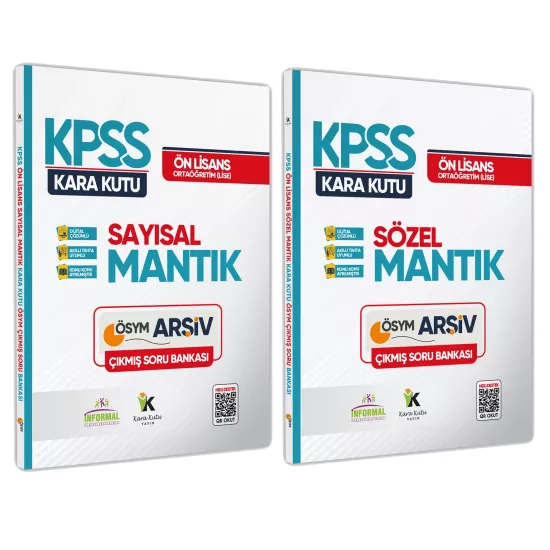 KPSS Önlisans/Ortaöğretim Sayısal ve Sözel Mantık Kara Kutu En Kapsamlı Çıkmış Soru B. Çözümlü