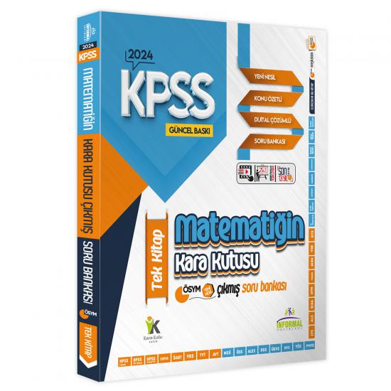 KPSS Matematik Kara Kutu TEK KİTAP Dijital Çözümlü Konu Özetli ÖSYM Çıkmış Soru Bankası
