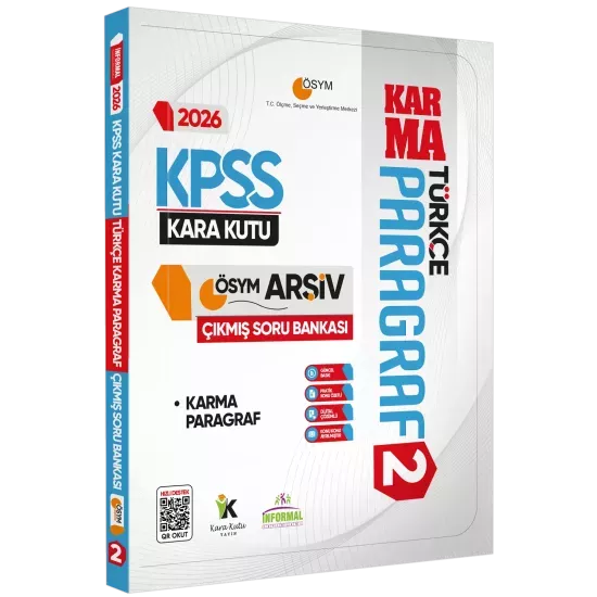 2026 KPSS Türkçenin Kara Kutusu PARAGRAF 2 KARMA ÖSYM Çıkmış Soru Bankası Konu Özetli Çözümlü