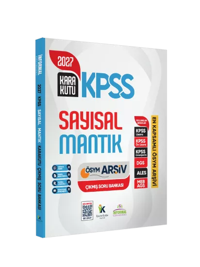 2027 KPSS SAYISAL MANTIK Kara Kutu ÖSYM Çıkmış Soru Havuzu Bankası Konu Özetli Dijital Çözümlü