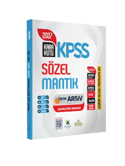 2027 KPSS SÖZEL MANTIK Kara Kutu ÖSYM Çıkmış Soru Havuzu Bankası Konu Özetli Dijital Çözümlü