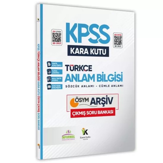 KPSS Türkçenin Kara Kutusu ÖSYM Soru Bankası Altın Set Konu Özetli Dijital Çözümlü