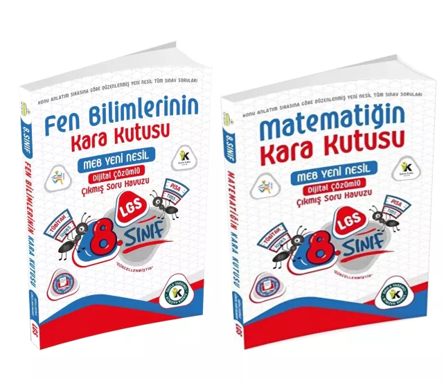 8.Sınıf LGS Kara Kutu MEB Sayısal Dijital Çözümlü Çıkmış Soru Havuzu Seti