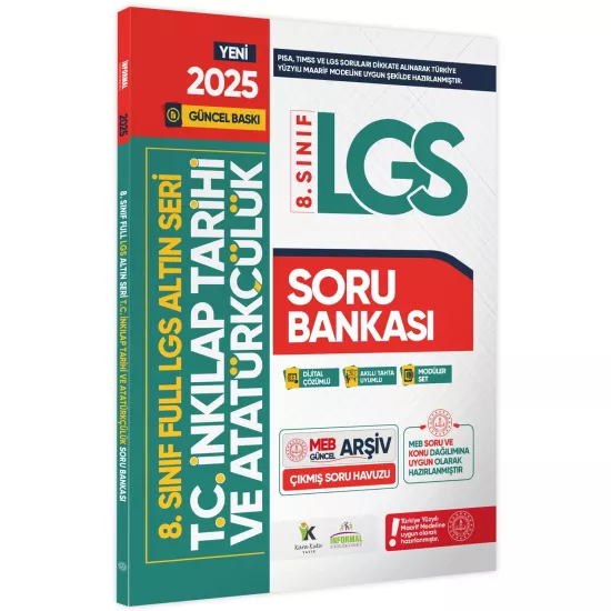 8.Sınıf Full LGS Altın Seri (FULAS) İNKILAP TARİHİ MEB Çıkmış Soru Bankası Modüler Seti Çözümlü