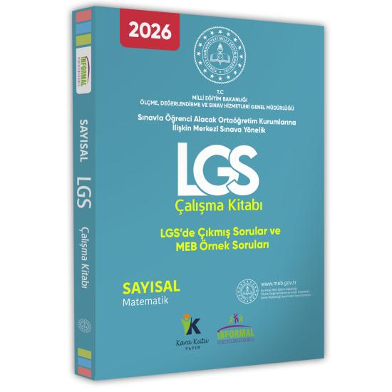 2026 MEB Örnek Soruları LGS Matematik Çalışma Kitabı 8.Sınıf RENKLİ Baskı A4 Boyut GÜNCEL