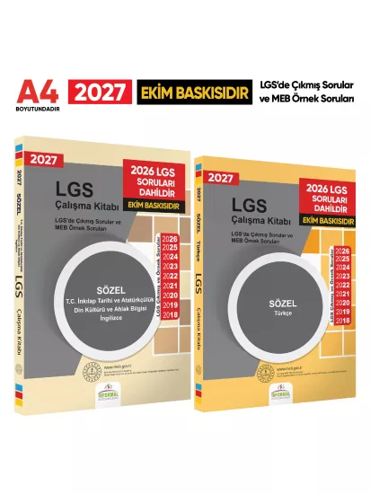 2027 LGS Sözel Çıkmış Sorular Seti - Full Yap!