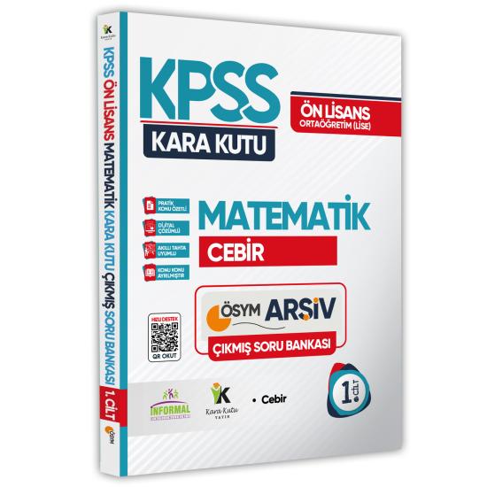 KPSS Önlisans-Ortaöğretim Matematiğin Kara Kutusu 1.Cilt ÖSYM Çıkmış Soru Bankası Dijital Çözümlü
