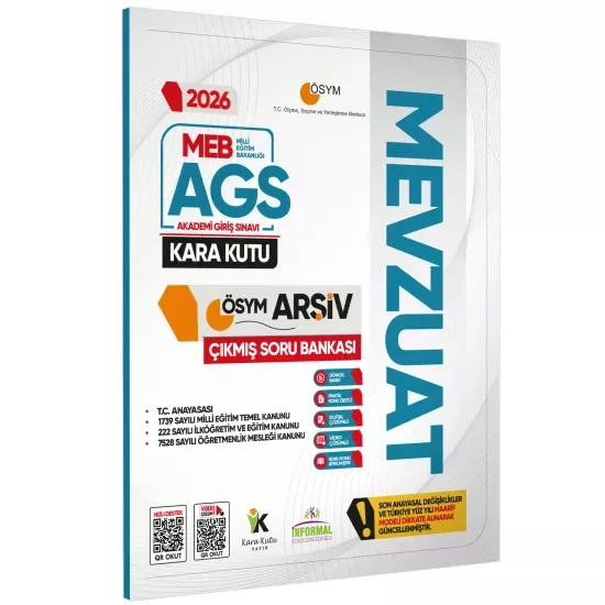 2026 MEB-AGS MEVZUAT Kara Kutu ÖSYM Çıkmış Soru Havuzu Bankası Konu Özetli Dijital Çözümlü