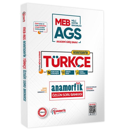 2026 MEB AGS Türkçe Özgün Soru Bankası Dijital Çözümlü Anamorfik Yayınları