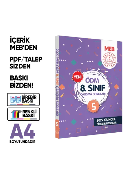 2027 8.Sınıf FULL LGS Altın Seri(FULAS)ve6lı Modül ÖDM Set MEB Çıkmış Çalışma Kitapları BASKI ÜCRETİ