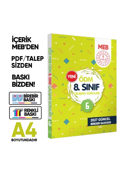 2027 8.Sınıf FULL LGS Altın Seri(FULAS)ve6lı Modül ÖDM Set MEB Çıkmış Çalışma Kitapları BASKI ÜCRETİ