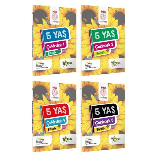 5 Yaş Okul Öncesi MEB Etkinlik Kitabı Çekirdek 4’lü Set Eğlenceli ve Öğretici Aktiviteler(A4 Renkli)