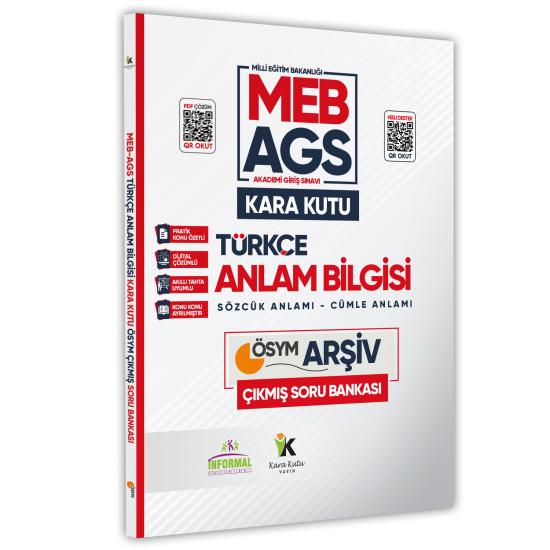 MEB-AGS Türkçenin Kara Kutusu ANLAM BİLGİSİ (Sözcük-Cümle) ÖSYM Çıkmış Çözümlü Soru Bankası
