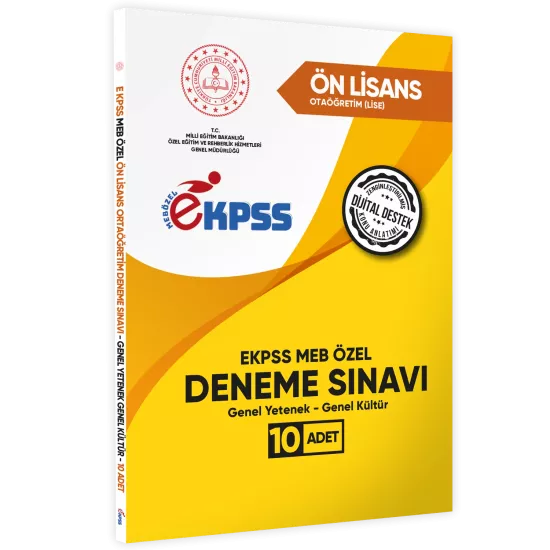 2026 MEB ÖZEL EKPSS Önlisans-Ortaöğretim 10lu Deneme Fasikül Paketi(A4 Renkli Baskı)