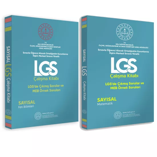 2026 8.SINIF LGS MEB Örnek Soruları SAYISAL Çalışma 2li Kitap SETİ RENKLİ Baskı GÜNCEL