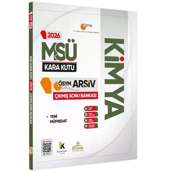 2026 MSÜ KİMYA’nın Kara Kutusu ÖSYM Çıkmış Soru Havuzu Bankası Konu Özetli Dijital Çözümlü