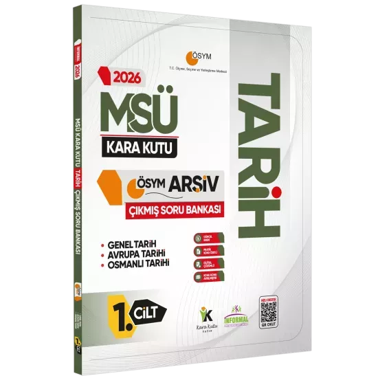 2026 MSÜ Tarihin Kara Kutusu 1.Cilt ÖSYM Çıkmış Soru Havuzu Bankası Konu Özetli Dijital Çözümlü