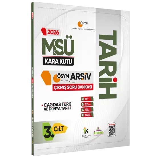 2026 MSÜ Tarihin Kara Kutusu 3.Cilt ÖSYM Çıkmış Soru Havuzu Bankası Konu Özetli Dijital Çözümlü