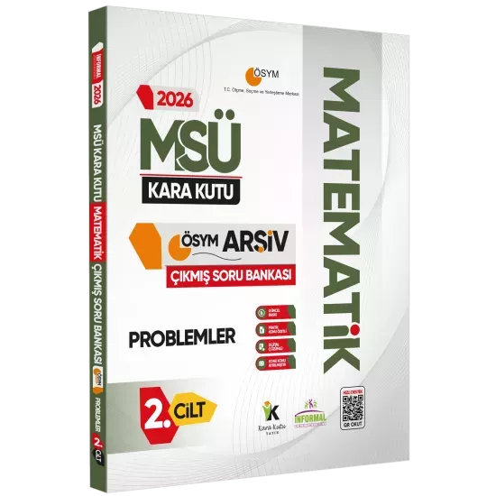 2026 MSÜ Matematiğin Kara Kutusu 2.Cilt PROBLEMLER Çıkmış Soru Bankası Konu Özetli Dijital Çözümlü