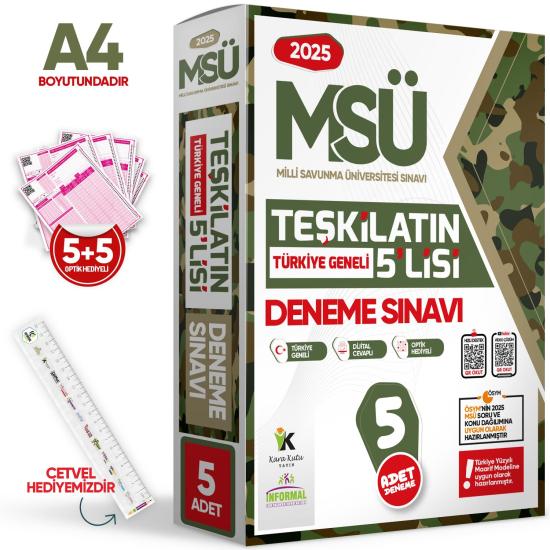 2025 MSÜ Teşkilatın 5lisi Özgün Deneme Paketi Yeni Nesil Türkiye Geneli Çözümlü Analitik Yayınları