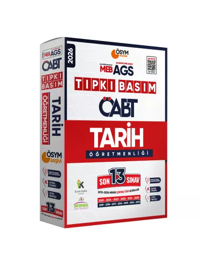 2026 MEB-AGS ÖABT Tarih Öğretmenliği 13lü Deneme ve ÖABT Tarihin Kara Kutusu Çıkmış Soru Kitabı Seti