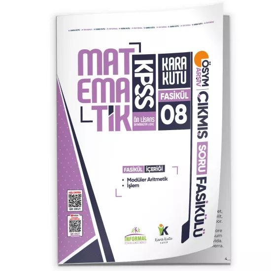 2026 ÖnLisans Matematik Kara Kutu Akademik 8.Fasikül ÖSYM Çıkmış Soru İşlem ve Modüler Aritmetik Set