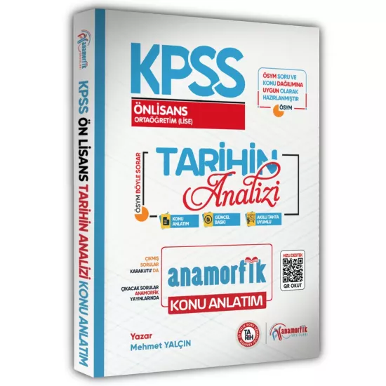 2026 KPSS ÖnLisans-Ortaöğretim Tarihin Analizi Pratik Notlarla Konu Anlatımı Anamorfik Yayınları