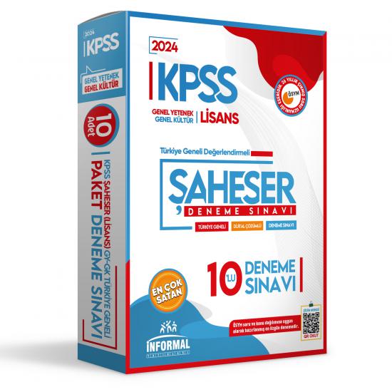2024 KPSS Lisans Anamorfik Yayınları GYGK ŞAHESER Türkiye Geneli Kurumsal 10’lu Dijital Çözümlü Paket Deneme