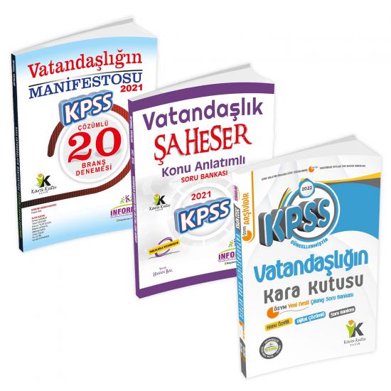 KPSS Vatandaşlık (Kara Kutu, Şaheser, Manifesto) 3lü Set