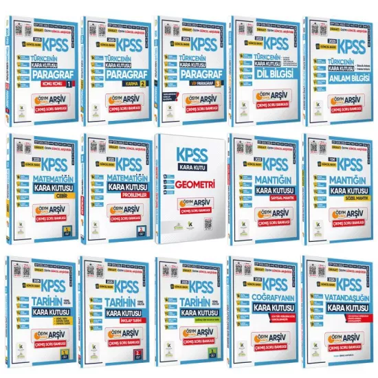 2025 KPSSnin Kara Kutusu GY-GK ÖSYM Çıkmış Soru Bankası ALTIN PAKET Konu Ö. Video/PDF Çözümlü SET