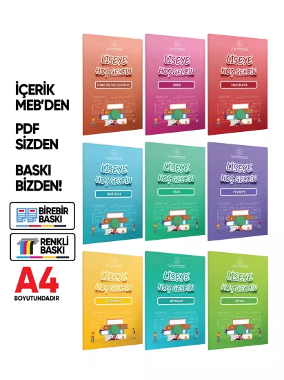 2027 MEBİ 11.Sınıf Maarif Modeli Yeni Müfredat LİSEYE HOŞGELDİN 9lu Kitap Seti BASKI ÜCRETİ