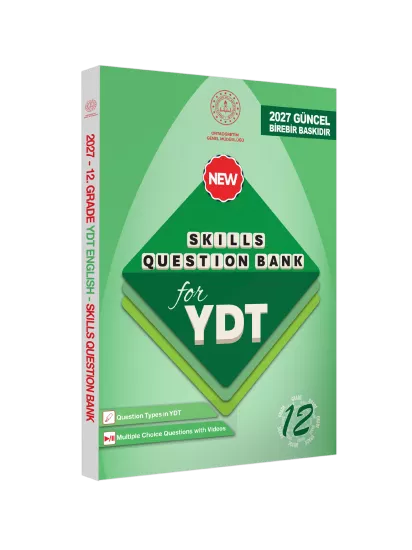 2027 YDT MEBİ İngilizce 12.Sınıf Skills Question Bank (Beceri Temelli Soru Bankası) BASKI ÜCRETİ