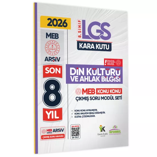 2026 LGS 8.Sınıf MEB Çıkmış Soru Konu Konu 8 Yıl