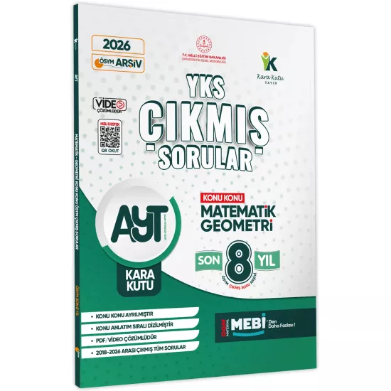 2026 YKS-AYT Matematik-Geometri ÖSYM Çıkmış Soru Bankası Konu Konu Son 8 Yıl Video Çözümlü