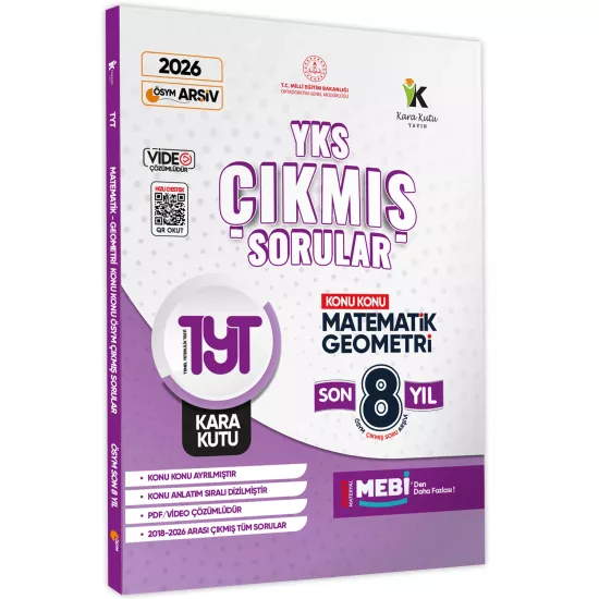 2026 YKS-TYT Matematik-Geometri ÖSYM Çıkmış Soru Bankası Konu Konu Son 8 Yıl Video Çözümlü