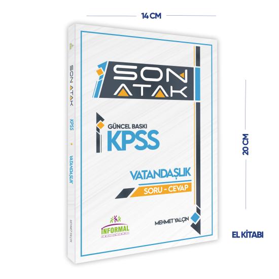 2025 İnformal Yayınları KPSS Vatandaşlık Son Atak SORU-CEVAP Pratik Bilgi CEP BOY Kitabı