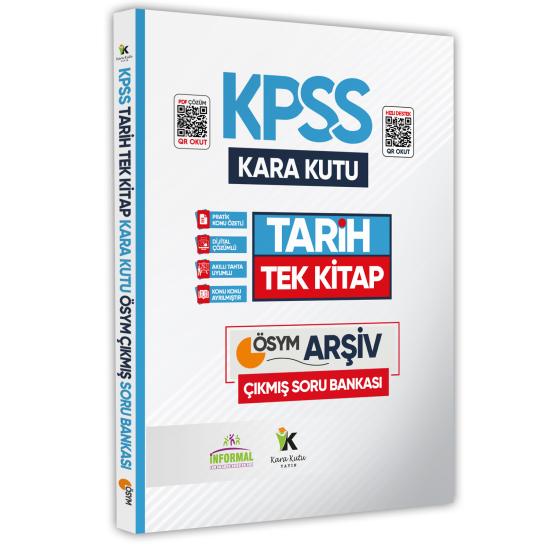 KPSS Tarihin Kara Kutusu TEK KİTAP Dijital Çözümlü Konu Özetli ÖSYM Çıkmış Soru Havuzu Bankası