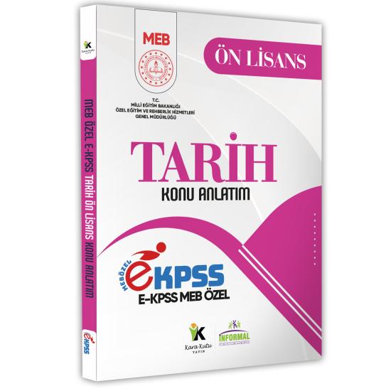 2026 MEB Özel EKPSS Ön Lisans-Ortaöğretim TARİH Konu Anlatımı Kitabı (A4 Büyük Boyutlu Renkli Baskı)