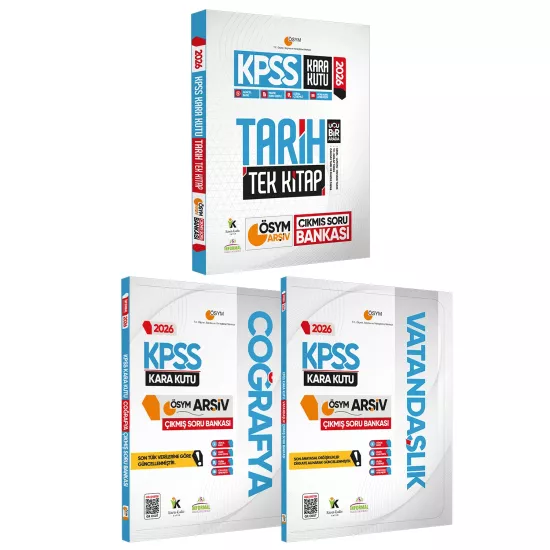 2026 KPSS Kara Kutu Genel Kültür TEKLİ KİTAP SET Çıkmış Soru Bankası Konu Özetli Dijital Çözümlü