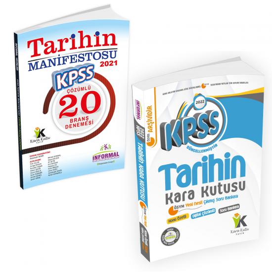 KPSS Tarihin Kara Kutusu + Manifesto 20li Çözümlü Deneme 2li Set