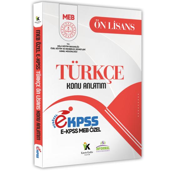 2026 MEB Özel EKPSS Ön Lisans-Ortaöğretim TÜRKÇE Konu Anlatımı Kitabı(A4 Büyük Boyut Renkli Baskı)