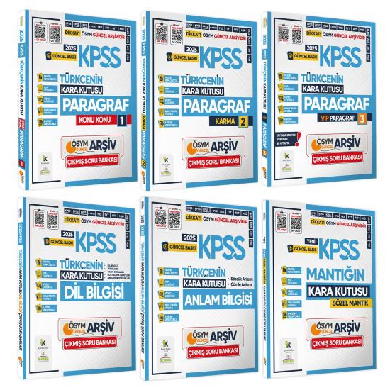 2025 KPSS Türkçenin Kara Kutusu ALTIN SET ÖSYM Çıkmış Soru Bankası Konu Özetli PDF/Video Çözümlü