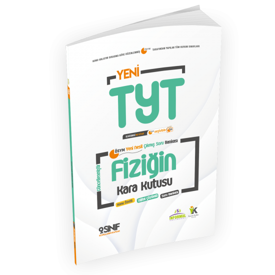 YKS-TYT FİZİK Kara Kutu 1.Kitap Konu Ö.D. Çözümlü ÖSYM Soru BANKASI (9.Sınıf TYT konuları)